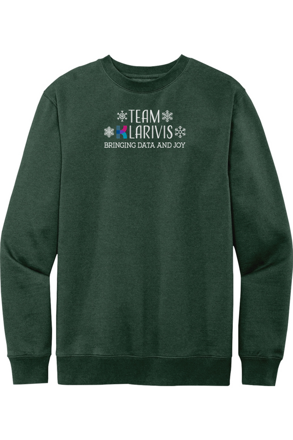 KlariVis Holiday: ADULT SoftSpun Fleece Crewneck Sweatshirt (Embroidered)