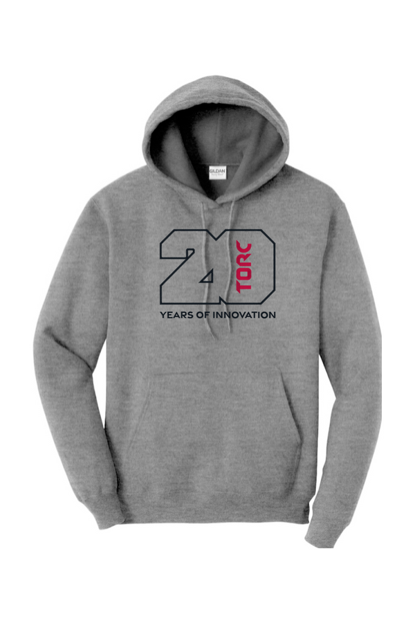 Torc 20th: ADULT Heavy Hooded Sweatshirt (FullFront Embroidery)