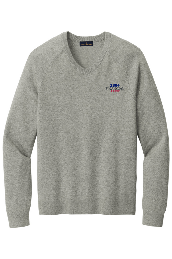 1804: Brooks Brothers ADULT Cotton Stretch V-Neck Sweater