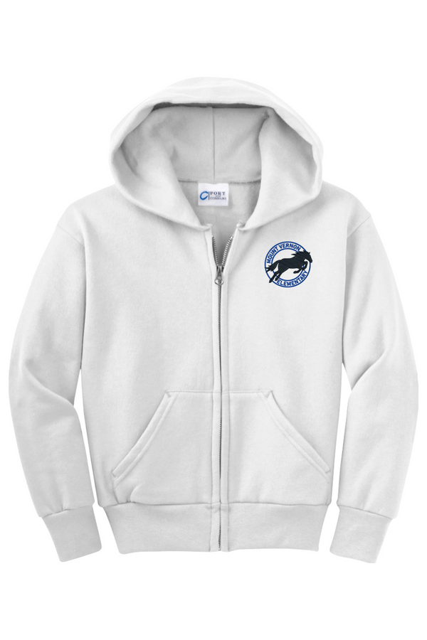MVES: YOUTH Fleece Full-Zip Hooded Sweatshirt