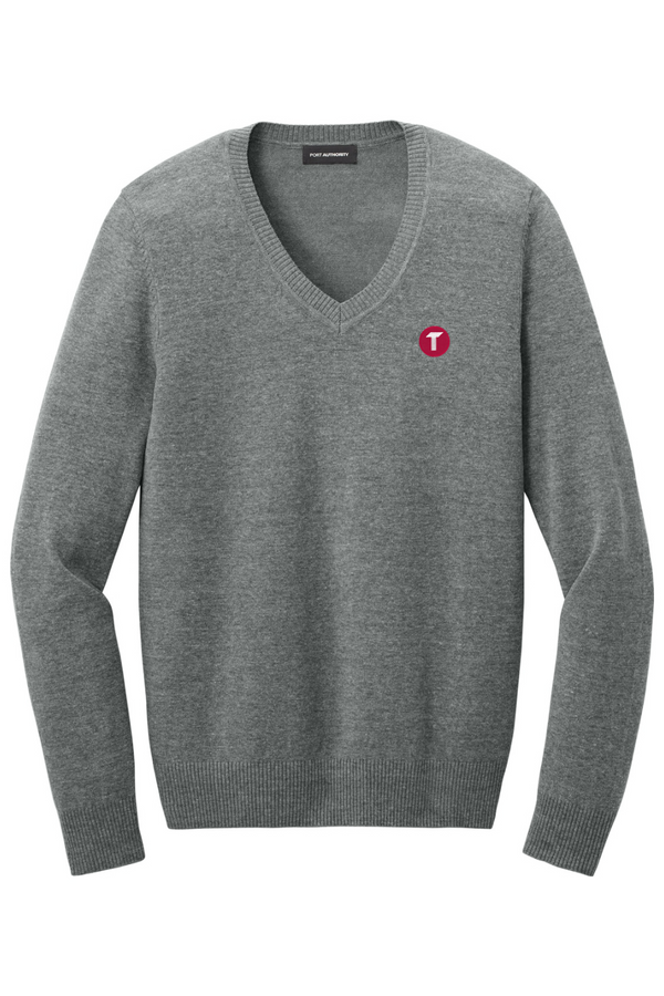 Torc: LADIES Easy Care V-Neck Sweater (Embroidered)