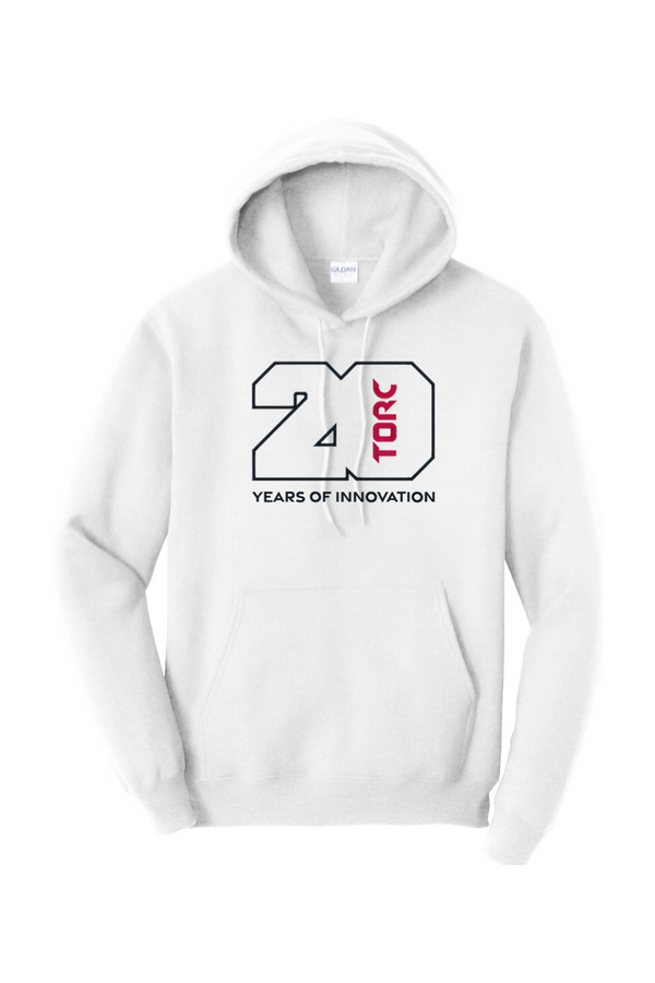 Torc 20th: ADULT Heavy Hooded Sweatshirt (FullFront Embroidery)