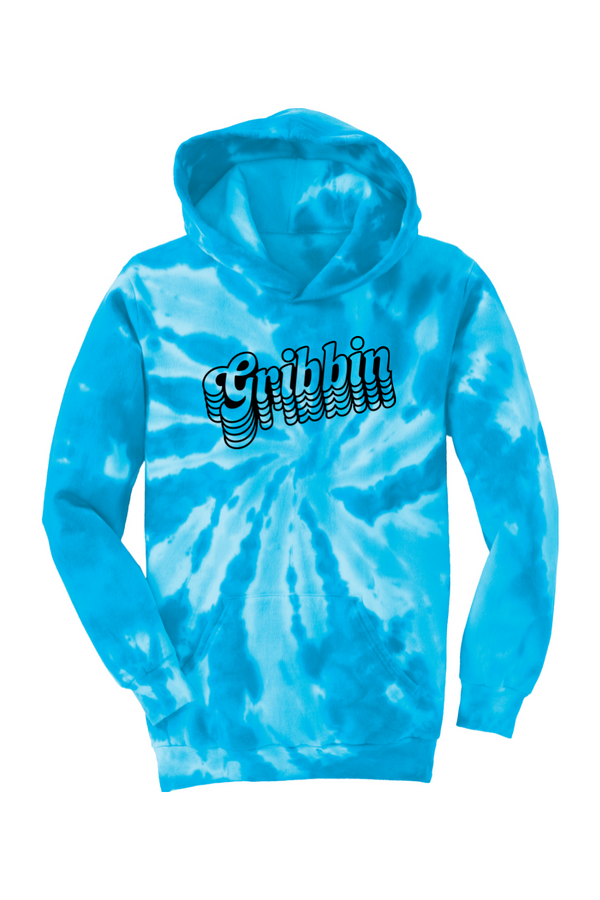 Gribbin: YOUTH Tie-Dye Pullover Hooded Sweatshirt (Printed)