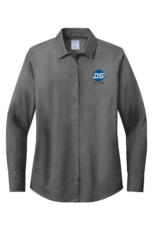 DS/IWT: LADIES Brooks Brothers Wrinkle-Free Stretch Pinpoint Shirt (Embroidered)