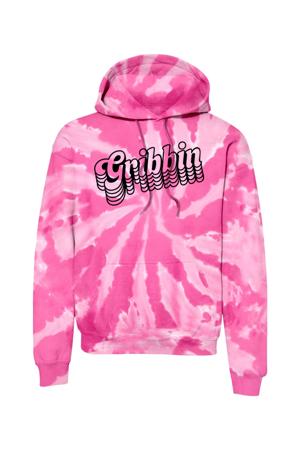 Gribbin: ADULT Tie-Dye Pullover Hooded Sweatshirt (Printed)
