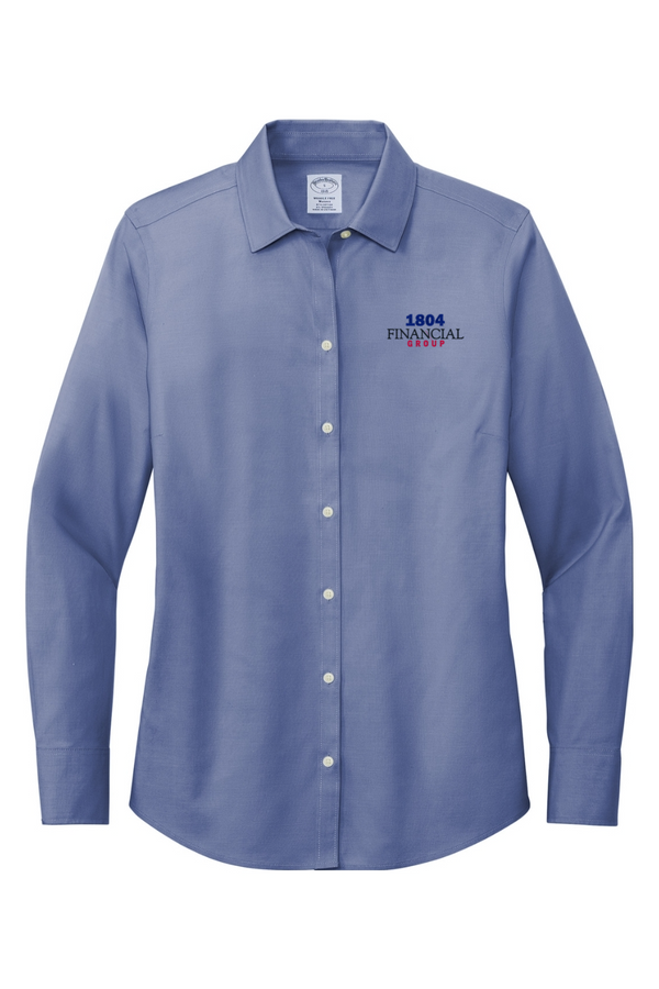 1804: Brooks Brothers LADIES Wrinkle-Free Stretch Pinpoint Shirt