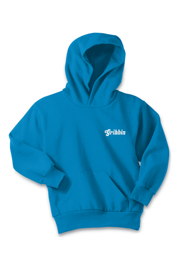 Gribbin: YOUTH Fleece Pullover Hooded Sweatshirt (Embroidered)