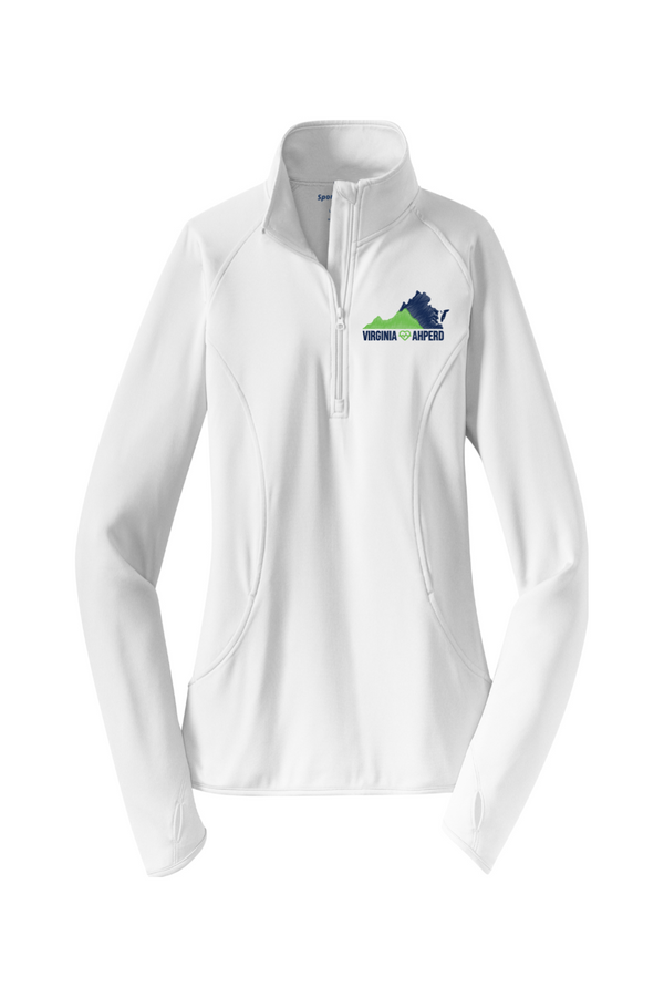 VA AHPERD: LADIES Sport-Wick Stretch 1/4-Zip Pullover (Embroidered)
