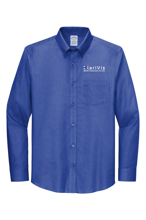 KlariVis: Brooks Brothers ADULT Wrinkle-Free Stretch Nailhead Shirt