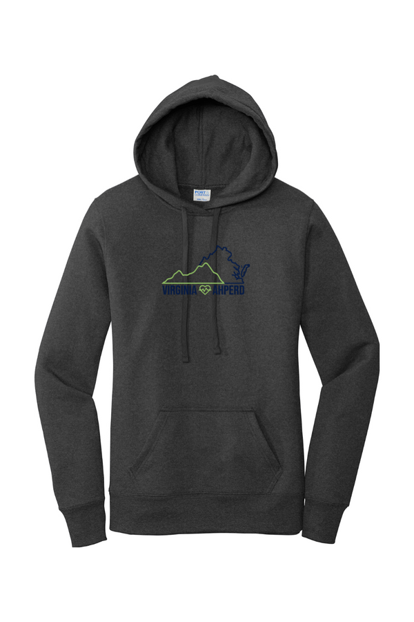 VA AHPERD: Ladies Classic Fleece Pullover Hooded Sweatshirt (FullFront Embroidery)