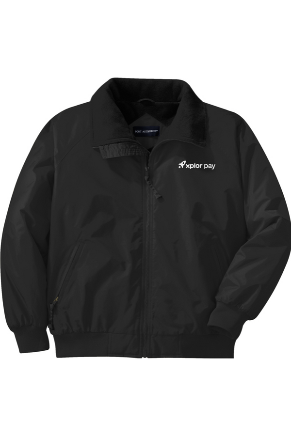 Xplor Pay: ADULT Fleece-Lined Nylon Shell Jacket (Embroidered)