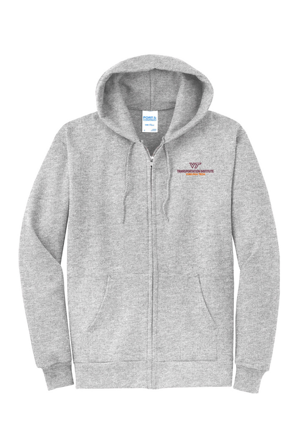 VTTI: ADULT Classic Fleece Full-Zip Hooded Sweatshirt (Embroidered)