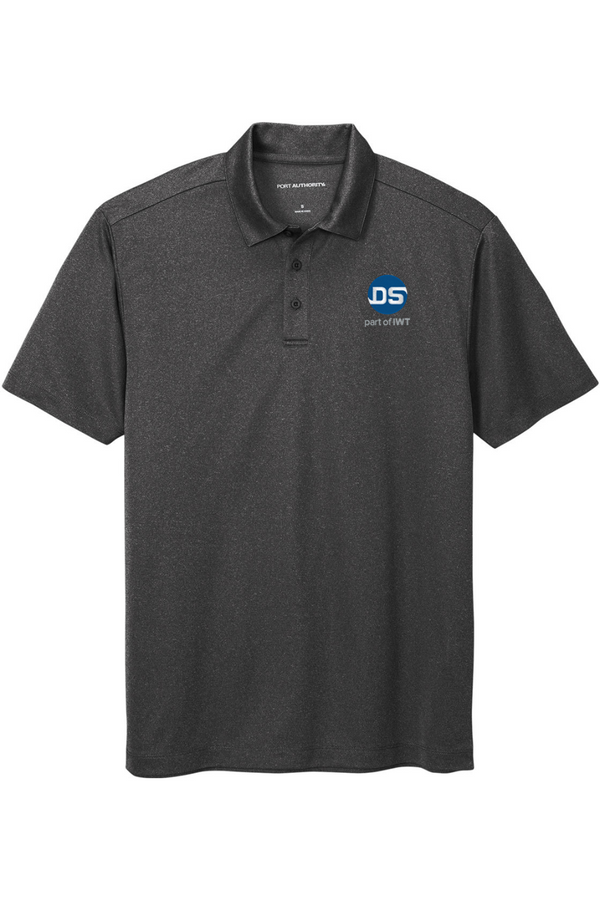 DS/IWT: ADULT Heathered Performance Polo (Embroidered)