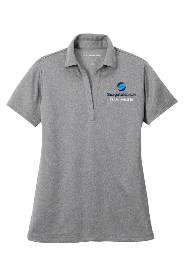 Seagate Space TEAM MEMBER: LADIES Heathered Performance Polo (Embroidered)