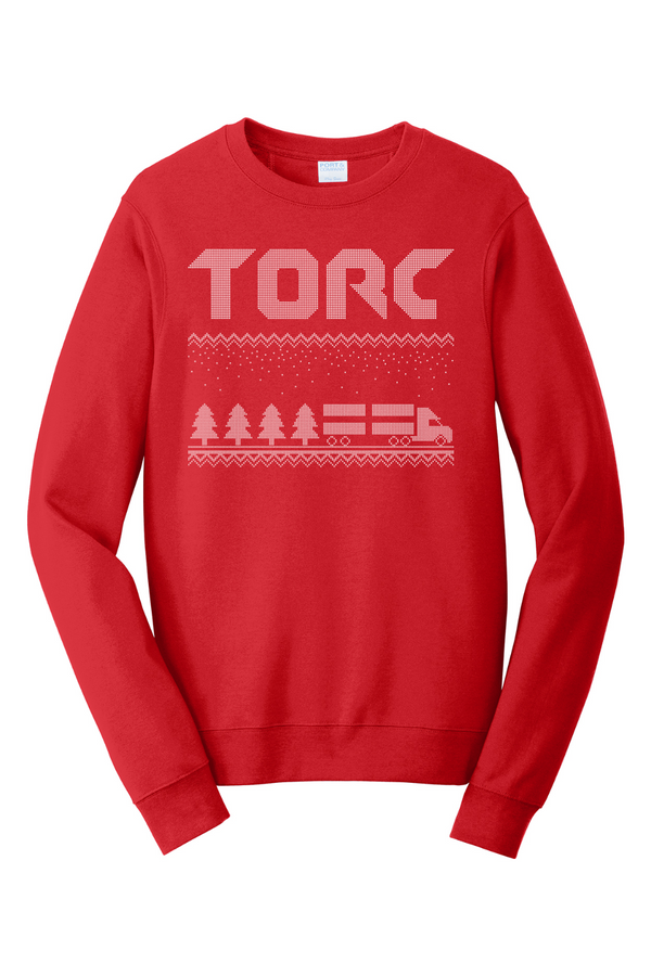 Torc Holiday: ADULT Ringspun Fleece Crewneck Sweatshirt (Printed)