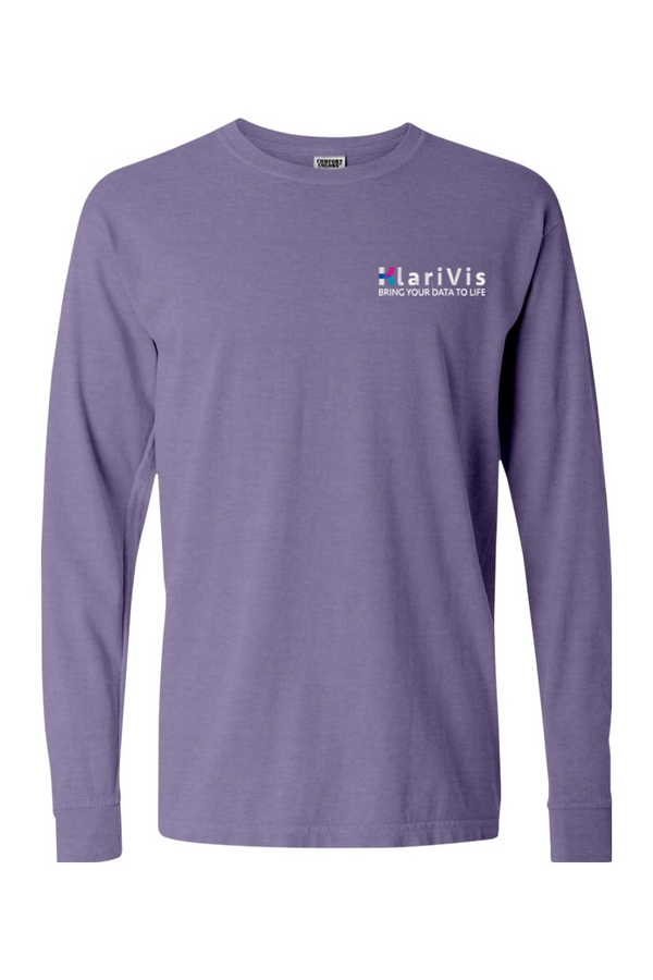 KlariVis: ADULT Comfort Colors Ringspun Long Sleeve T-Shirt (Embroidered)
