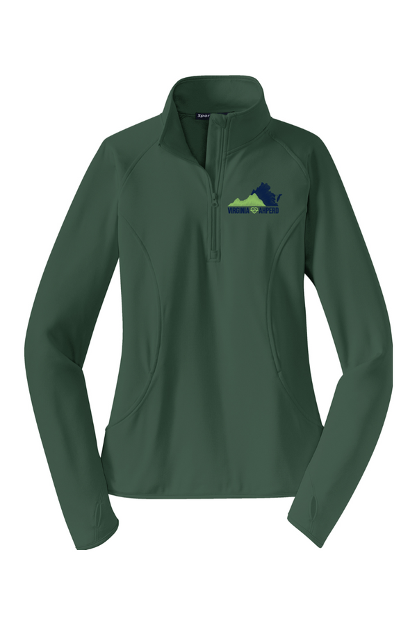 VA AHPERD: LADIES Sport-Wick Stretch 1/4-Zip Pullover (Embroidered)