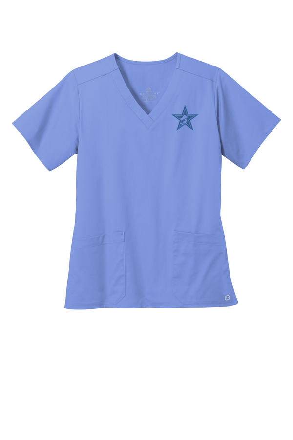 RAH: Wink Women’s WorkFlex V-Neck Top (Embroidered)
