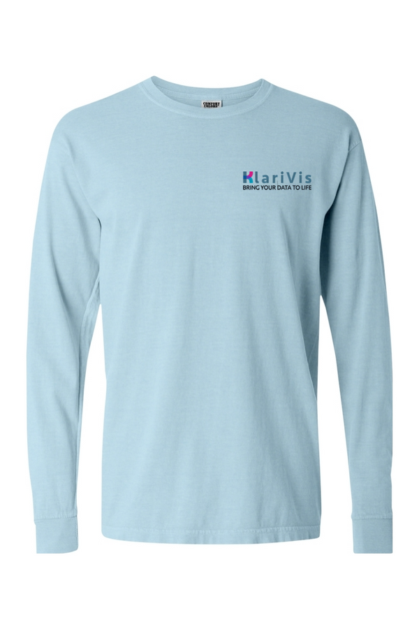 KlariVis: ADULT Comfort Colors Ringspun Long Sleeve T-Shirt (Embroidered)