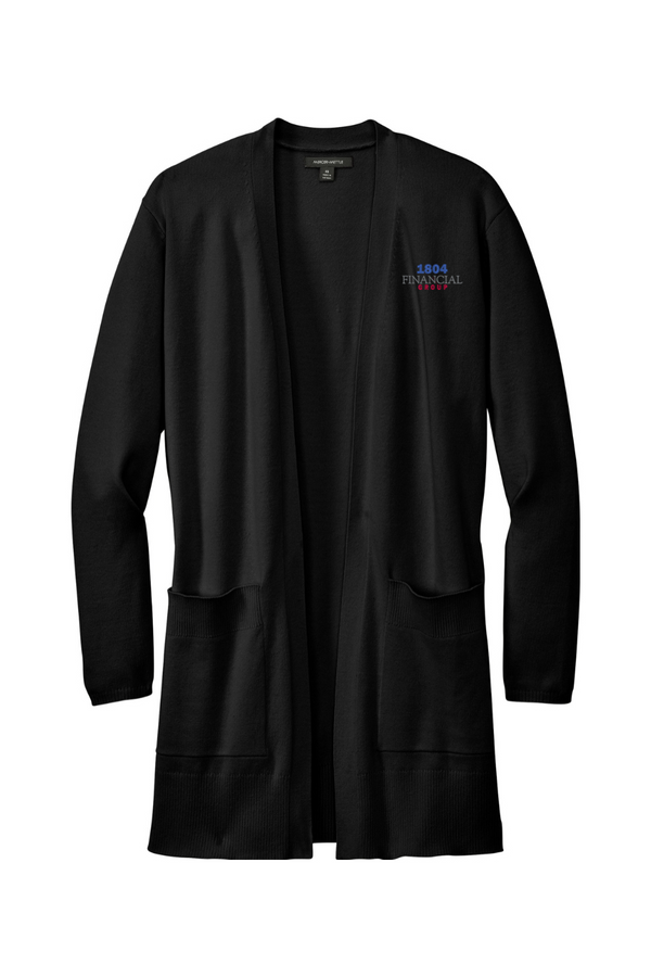 1804: LADIES Open Front Cardigan Sweater