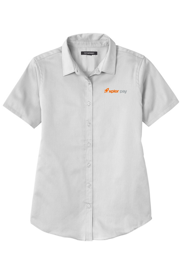 Xplor Pay: LADIES Short Sleeve Easy Care Twill Shirt (Embroidered)