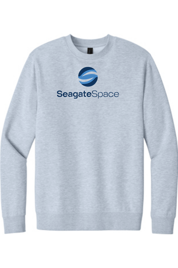 Seagate Space: ADULT SoftSpun Fleece Crewneck Sweatshirt (FullFront Embroidery)