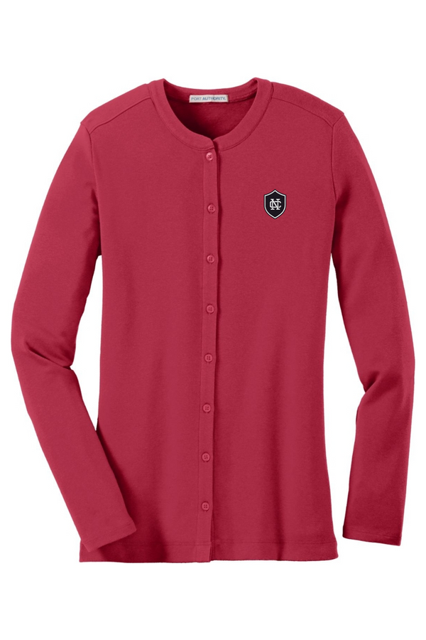 North Cross: LADIES Stretch Button-Front Cardigan