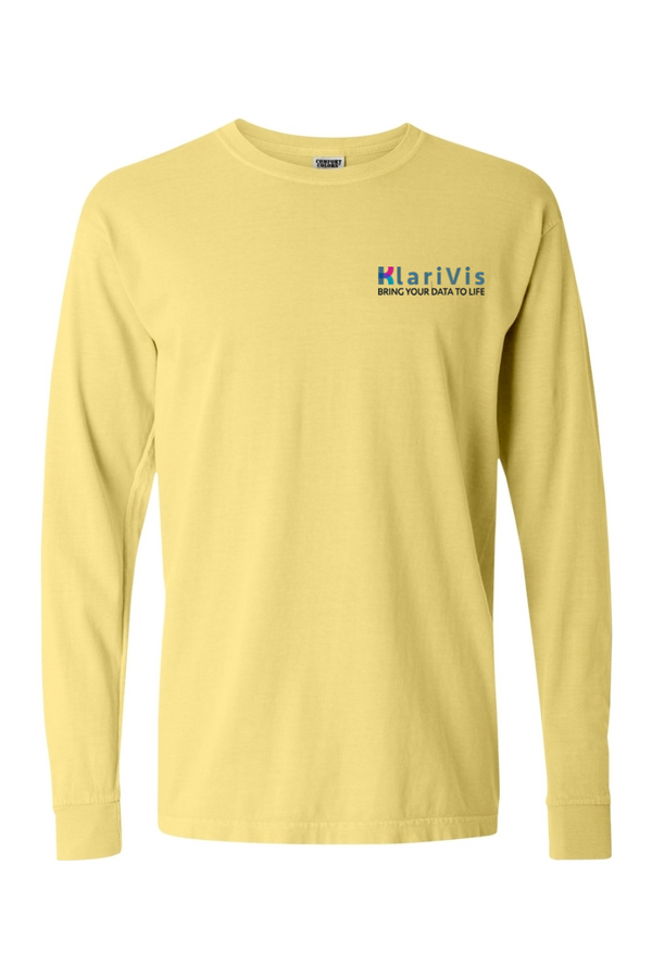 KlariVis: ADULT Comfort Colors Ringspun Long Sleeve T-Shirt (Embroidered)
