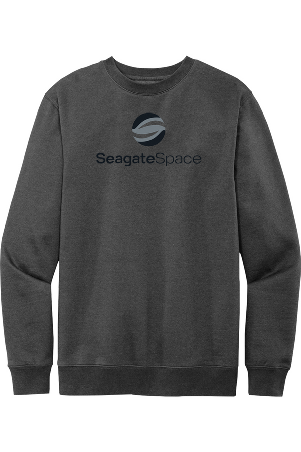 Seagate Space: ADULT SoftSpun Fleece Crewneck Sweatshirt (FullFront Embroidery)