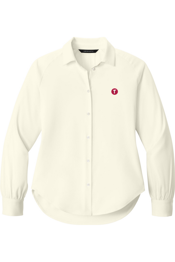 Torc: LADIES Long Sleeve Buttery Soft Blouse (Embroidered)