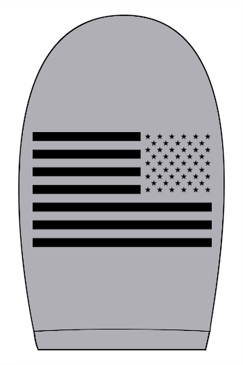 Torc Vet: ADULT Heathered Soft-Jersey Tee (USA FLAG on Right Sleeve)
