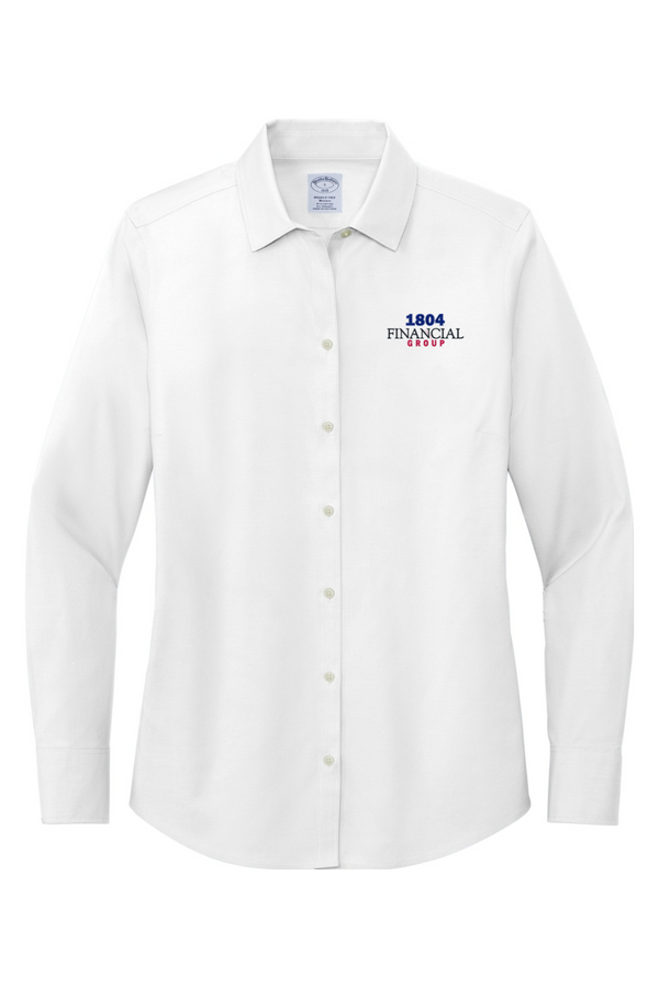 1804: Brooks Brothers LADIES Wrinkle-Free Stretch Pinpoint Shirt