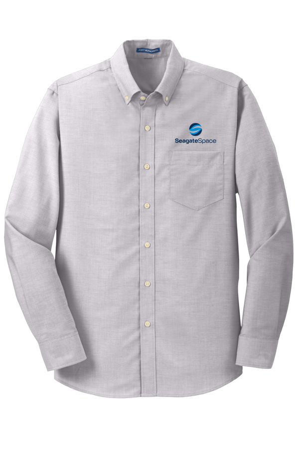 Seagate Space: ADULT Long Sleeve Oxford Shirt (Embroidered)