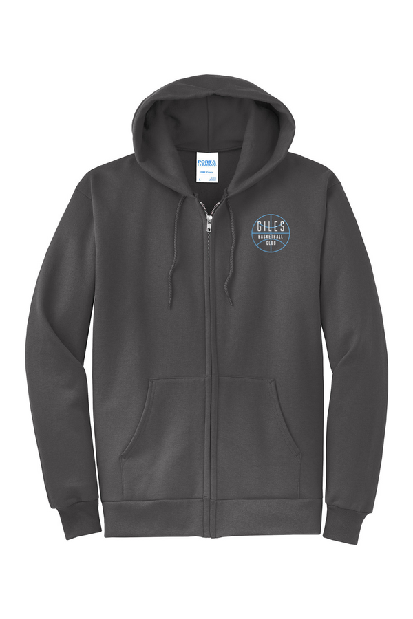 GBC: ADULT Fleece Full-Zip Hooded Sweatshirt
