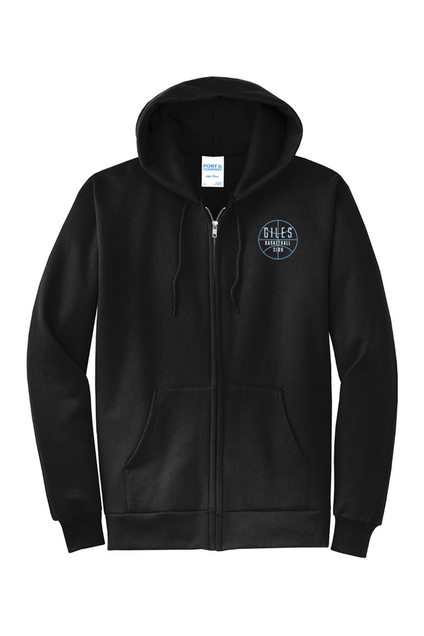 GBC: ADULT Fleece Full-Zip Hooded Sweatshirt