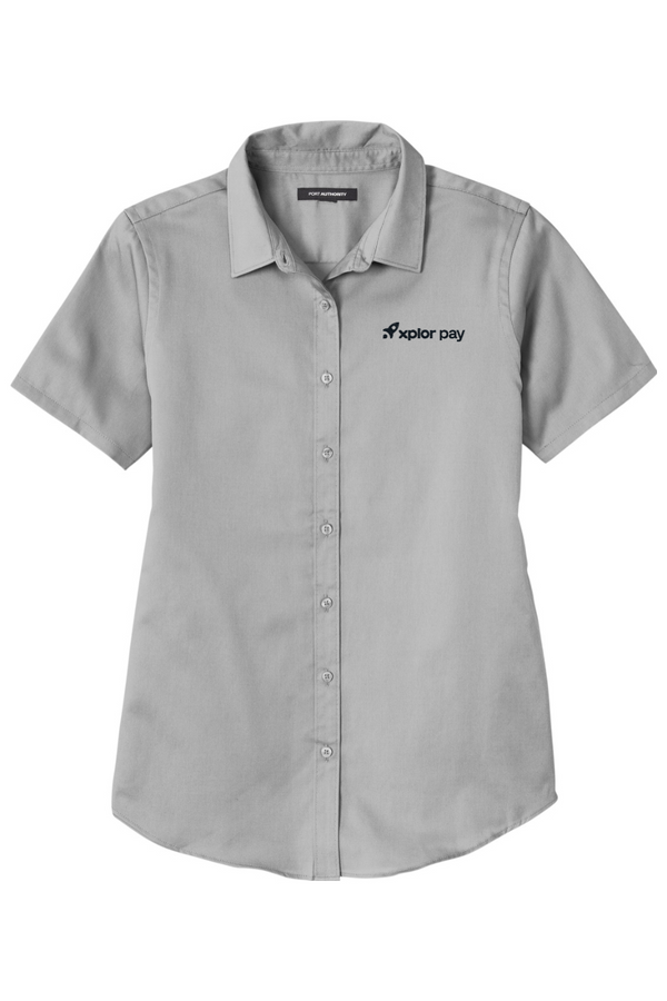 Xplor Pay: LADIES Short Sleeve Easy Care Twill Shirt (Embroidered)