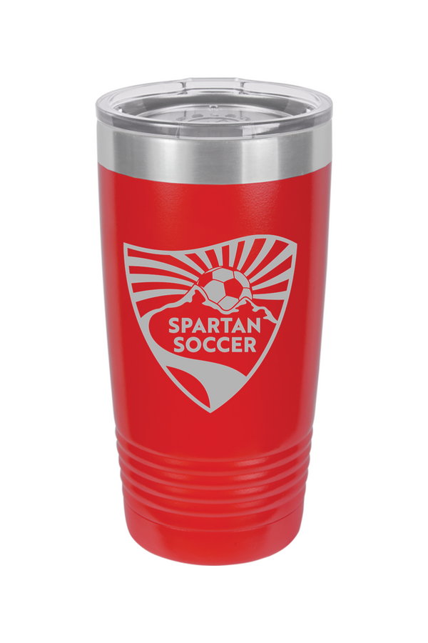 Spartan Soccer: ENGRAVED 20oz Stainless Steel Tumbler