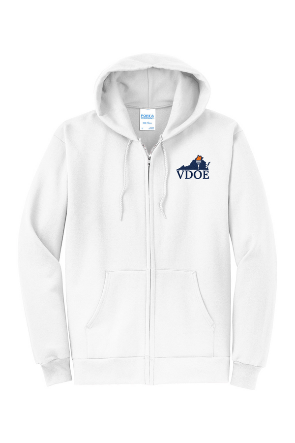 VDOE: ADULT Full-Zip Hooded Sweatshirt