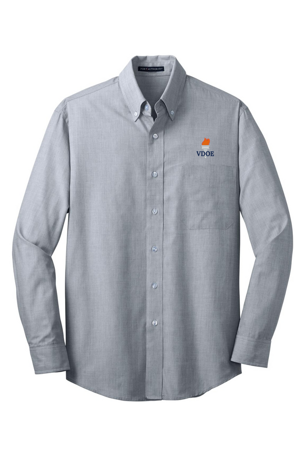 VDOE: ADULT Crosshatch Easy Care Shirt
