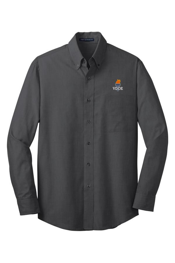 VDOE: ADULT Crosshatch Easy Care Shirt