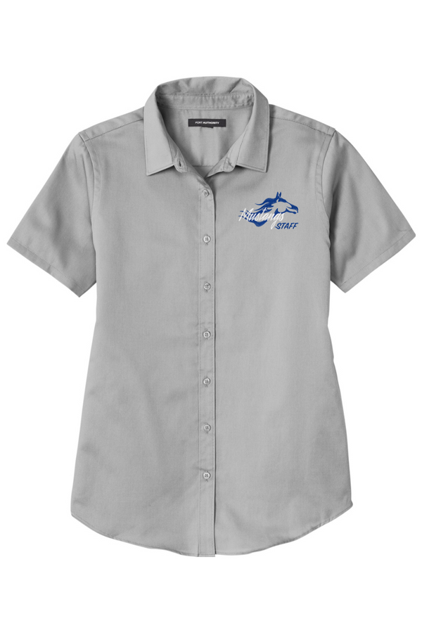 MVES Staff: LADIES Short Sleeve Twill Shirt