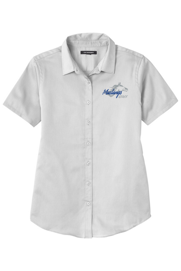 MVES Staff: LADIES Short Sleeve Twill Shirt