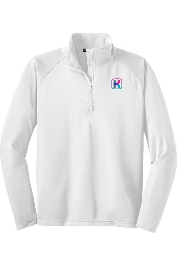 KlariVis: TALL Sport-Wick Stretch 1/2-Zip Pullover (with Sleeve Logo)