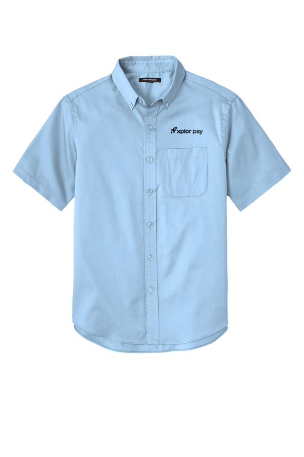 Xplor Pay: ADULT Short Sleeve Easy Care Twill Shirt (Embroidered)