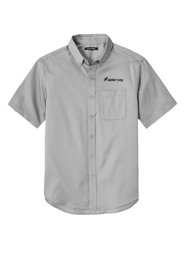 Xplor Pay: ADULT Short Sleeve Easy Care Twill Shirt (Embroidered)