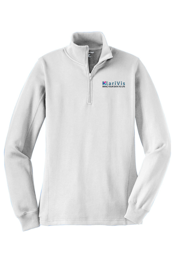 KlariVis: LADIES 1/4-Zip Ringspun Sweatshirt