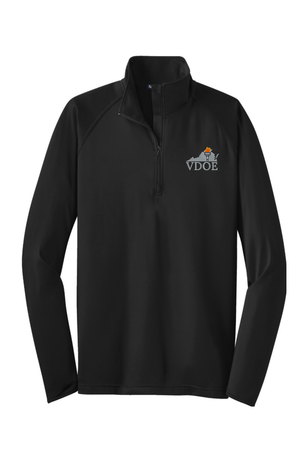 VDOE: ADULT Sport-Wick Stretch 1/2-Zip Pullover