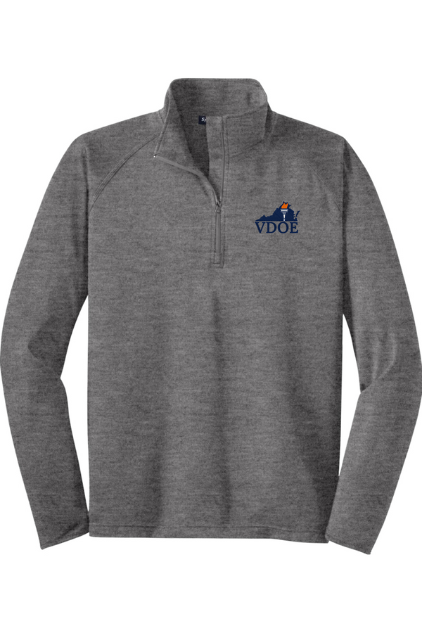 VDOE: ADULT Sport-Wick Stretch 1/2-Zip Pullover