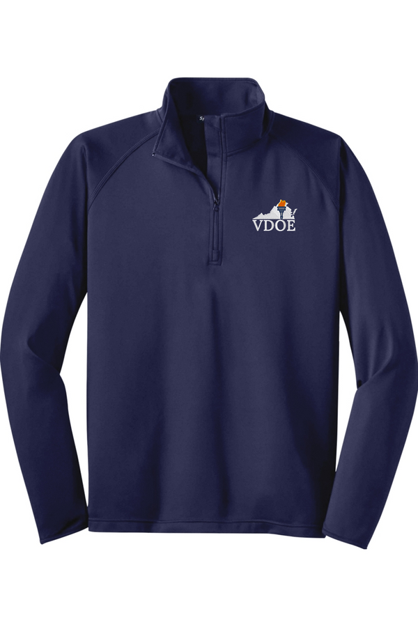 VDOE: ADULT Sport-Wick Stretch 1/2-Zip Pullover