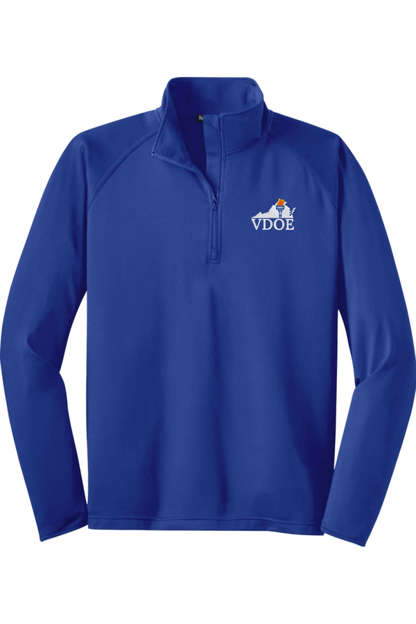 VDOE: ADULT Sport-Wick Stretch 1/2-Zip Pullover